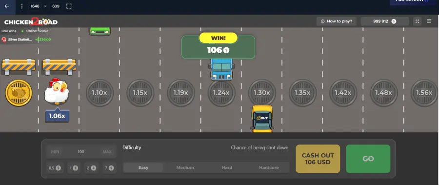 Chicken road game demo